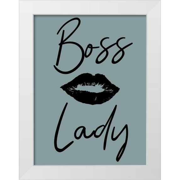 Phillip, Jamie 12x14 White Modern Wood Framed Museum Art Print Titled - Boss Lady
