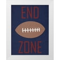 thumbnail image 1 of Phillip, Jamie 12x14 White Modern Wood Framed Museum Art Print Titled - Football, 1 of 4