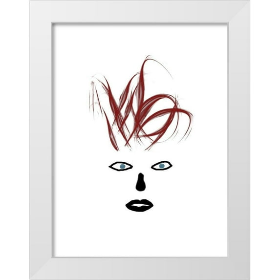 Phillip, Jamie 12x14 White Modern Wood Framed Museum Art Print Titled - Hey Girl 3