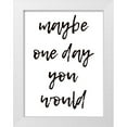 thumbnail image 1 of Phillip, Jamie 12x14 White Modern Wood Framed Museum Art Print Titled - One Day, 1 of 4