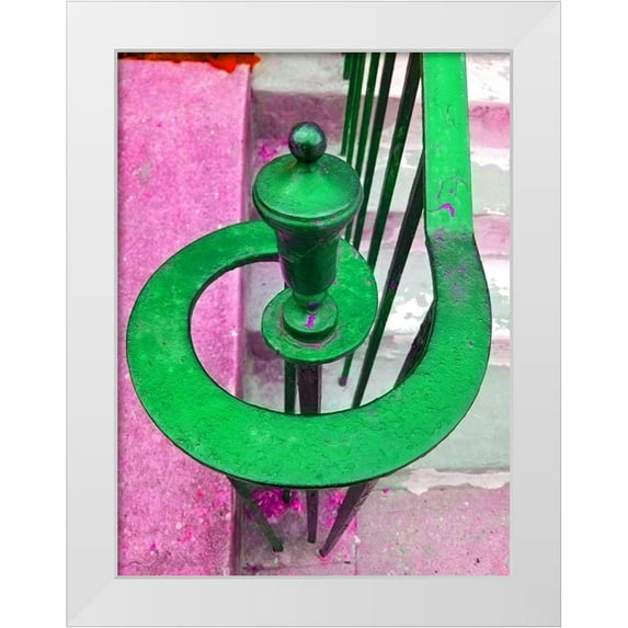 Phillip, Jamie 12x14 White Modern Wood Framed Museum Art Print Titled - Railing 7