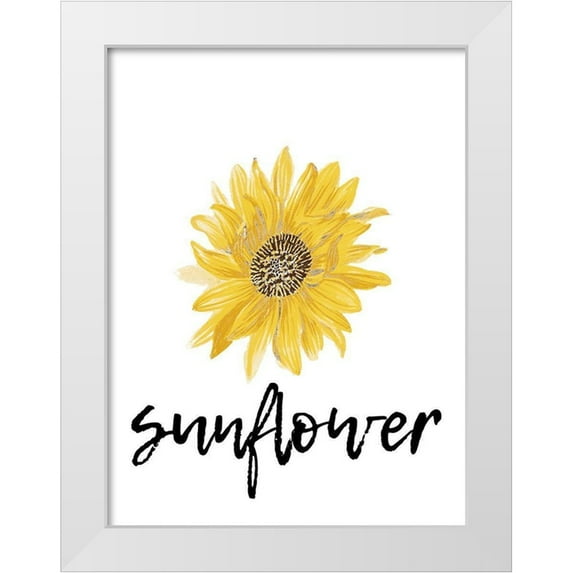 Phillip, Jamie 12x14 White Modern Wood Framed Museum Art Print Titled - Sunflower
