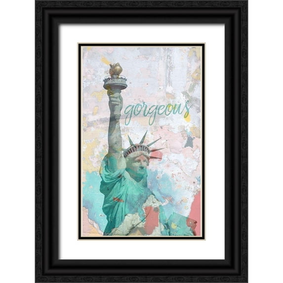 Phillip, Jamie 13x18 Black Ornate Wood Framed with Double Matting Museum Art Print Titled - Liberty