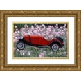 thumbnail image 1 of Phillip, Jamie 14x10 Gold Ornate Wood Framed with Double Matting Museum Art Print Titled - Flower Car, 1 of 4