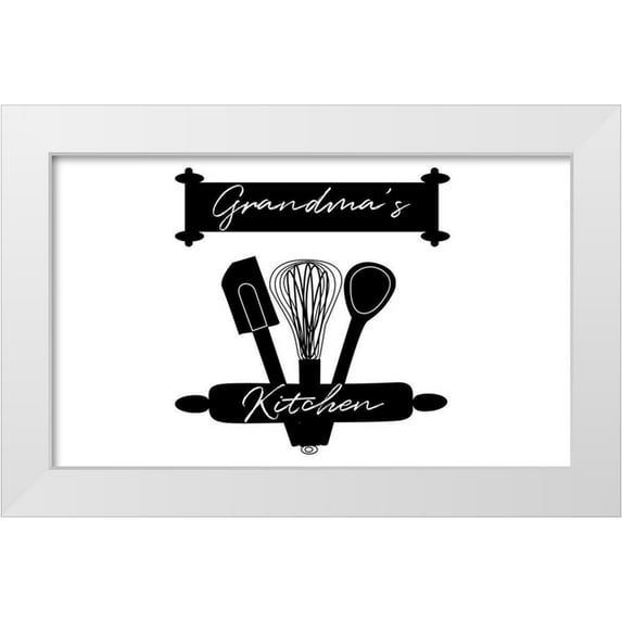 Phillip, Jamie 14x10 White Modern Wood Framed Museum Art Print Titled - Grandmas Kitchen