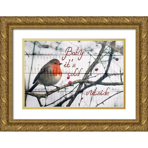 Phillip, Jamie 14x11 Gold Ornate Wood Framed with Double Matting Museum Art Print Titled - Cold Christmas