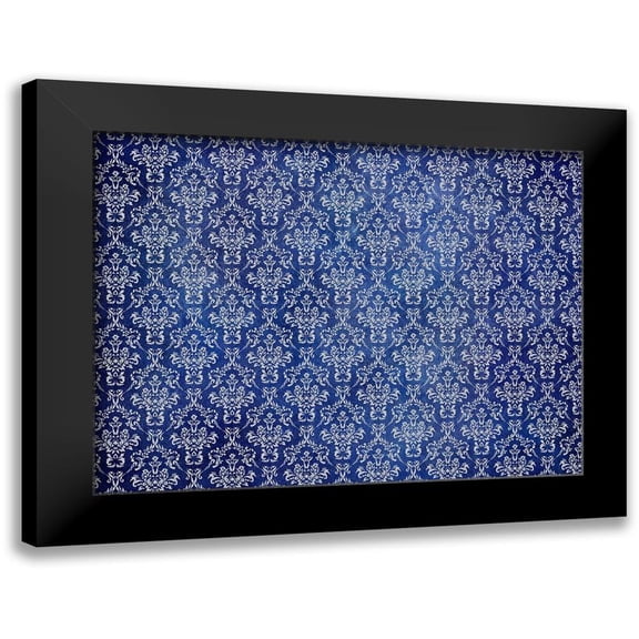Phillip, Jamie 14x12 Black Modern Framed Museum Art Print Titled - Indigo Pattern