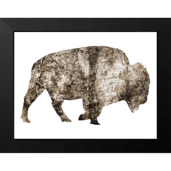 Phillip, Jamie 14x12 Black Modern Framed Museum Art Print Titled - Rustic Bison 8