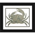 thumbnail image 1 of Phillip, Jamie 14x12 Black Ornate Wood Framed with Double Matting Museum Art Print Titled - Sea Crab, 1 of 4