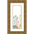 thumbnail image 1 of Phillip, Jamie 14x32 Gold Ornate Wood Framed with Double Matting Museum Art Print Titled - Straight Arrows, 1 of 4