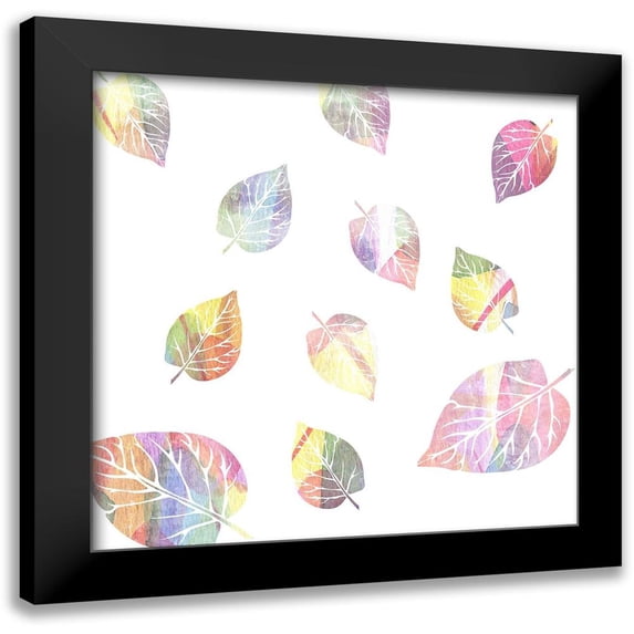 Phillip, Jamie 15x15 Black Modern Framed Museum Art Print Titled - Abstract Leaves
