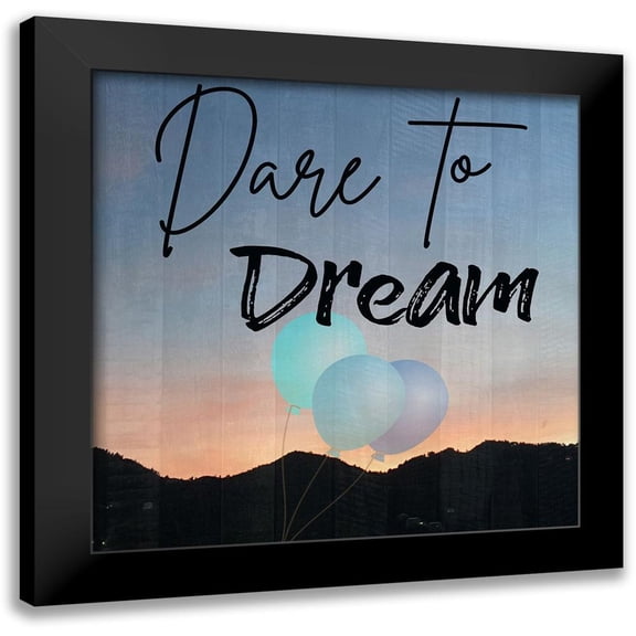 Phillip, Jamie 15x15 Black Modern Framed Museum Art Print Titled - Dare