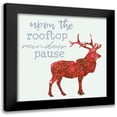 thumbnail image 1 of Phillip, Jamie 15x15 Black Modern Framed Museum Art Print Titled - Reindeer, 1 of 5