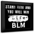 thumbnail image 1 of Phillip, Jamie 15x15 Black Modern Framed Museum Art Print Titled - Scripture BLM 2, 1 of 5