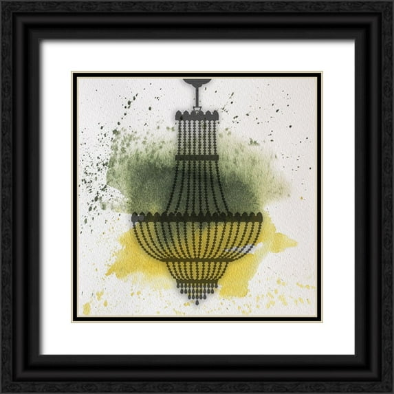 Phillip, Jamie 15x15 Black Ornate Wood Framed with Double Matting Museum Art Print Titled - Chandelier 3