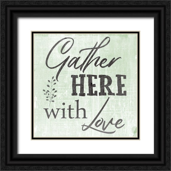 Phillip, Jamie 15x15 Black Ornate Wood Framed with Double Matting Museum Art Print Titled - Gather