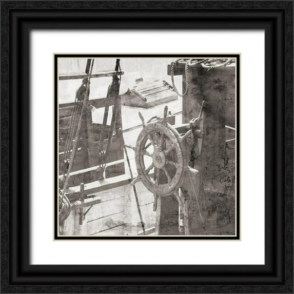 Phillip, Jamie 15x15 Black Ornate Wood Framed with Double Matting Museum Art Print Titled - Nautical Voyage