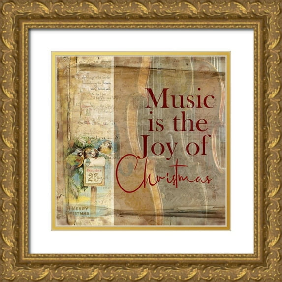 Phillip, Jamie 15x15 Gold Ornate Wood Framed with Double Matting Museum Art Print Titled - Christmas Musical 2