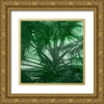 thumbnail image 1 of Phillip, Jamie 15x15 Gold Ornate Wood Framed with Double Matting Museum Art Print Titled - Emerald Palm, 1 of 4