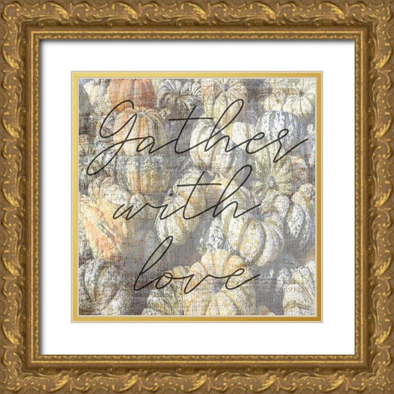 Phillip, Jamie 15x15 Gold Ornate Wood Framed with Double Matting Museum Art Print Titled - Gather Together