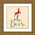 thumbnail image 1 of Phillip, Jamie 15x15 Gold Ornate Wood Framed with Double Matting Museum Art Print Titled - Oh Deer, 1 of 4