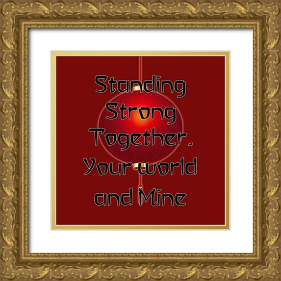 Phillip, Jamie 15x15 Gold Ornate Wood Framed with Double Matting Museum Art Print Titled - Stop The Hate