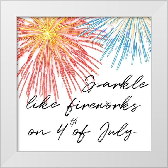 Phillip, Jamie 15x15 White Modern Wood Framed Museum Art Print Titled - Fireworks