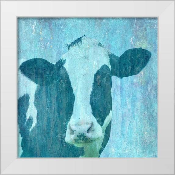 Phillip, Jamie 15x15 White Modern Wood Framed Museum Art Print Titled - I can Moo