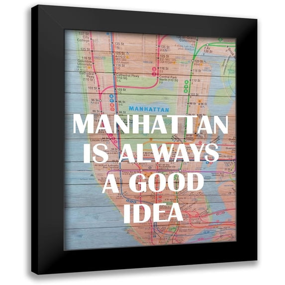 Phillip, Jamie 15x18 Black Modern Framed Museum Art Print Titled - Manhattan Train