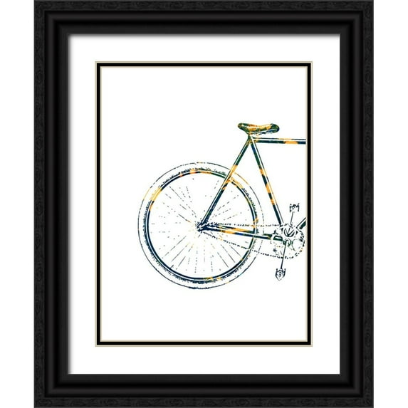 Phillip, Jamie 15x18 Black Ornate Wood Framed with Double Matting Museum Art Print Titled - Bicycle Travel 3