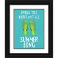 thumbnail image 1 of Phillip, Jamie 15x18 Black Ornate Wood Framed with Double Matting Museum Art Print Titled - Flipflops 2, 1 of 4