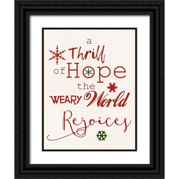 Phillip, Jamie 15x18 Black Ornate Wood Framed with Double Matting Museum Art Print Titled - Hope