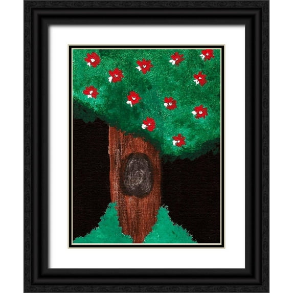 Phillip, Jamie 15x18 Black Ornate Wood Framed with Double Matting Museum Art Print Titled - Prosperity Tree