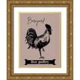 thumbnail image 1 of Phillip, Jamie 15x18 Gold Ornate Wood Framed with Double Matting Museum Art Print Titled - Barnyard, 1 of 4