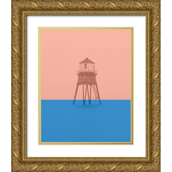 Phillip, Jamie 15x18 Gold Ornate Wood Framed with Double Matting Museum Art Print Titled - Strange Tide