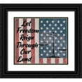 thumbnail image 1 of Phillip, Jamie 17x15 Black Ornate Wood Framed with Double Matting Museum Art Print Titled - Freedom Land, 1 of 4