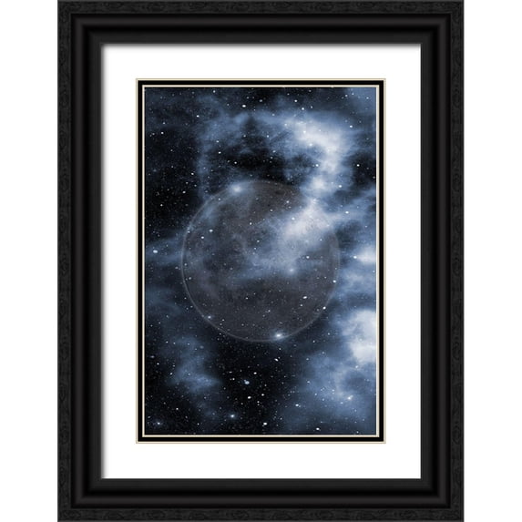 Phillip, Jamie 17x24 Black Ornate Wood Framed with Double Matting Museum Art Print Titled - Blue Moon
