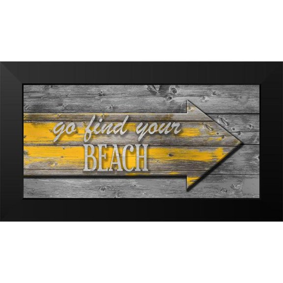 Phillip, Jamie 18x11 Black Modern Framed Museum Art Print Titled - Beach