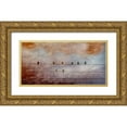 thumbnail image 1 of Phillip, Jamie 18x11 Gold Ornate Wood Framed with Double Matting Museum Art Print Titled - BIrd Watching 2, 1 of 4