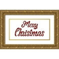 thumbnail image 1 of Phillip, Jamie 18x11 Gold Ornate Wood Framed with Double Matting Museum Art Print Titled - Merry Christmas, 1 of 4