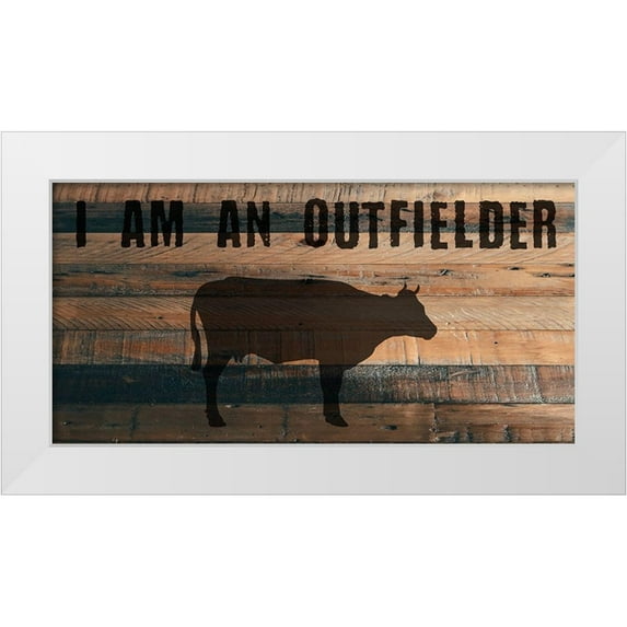 Phillip, Jamie 18x11 White Modern Wood Framed Museum Art Print Titled - Cow