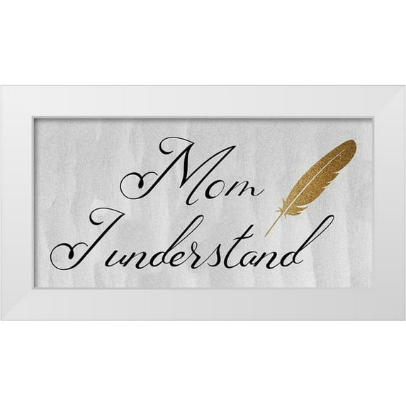Phillip, Jamie 18x11 White Modern Wood Framed Museum Art Print Titled - Mon I Understand