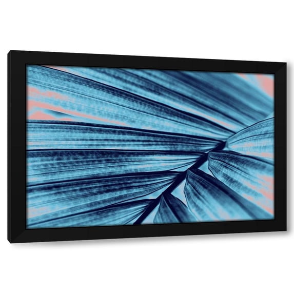 Jamie Phillip 18x13 Black Modern Wood Framed Wall Art Titled - Palm Branch