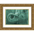 thumbnail image 1 of Phillip, Jamie 18x13 Gold Ornate Wood Framed with Double Matting Museum Art Print Titled - Jungle Abstract 1, 1 of 4