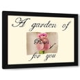 thumbnail image 1 of Jamie Phillip 18x15 Black Modern Wood Framed Wall Art Titled - Pink Rose, 1 of 6