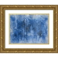 thumbnail image 1 of Phillip, Jamie 18x15 Gold Ornate Wood Framed with Double Matting Museum Art Print Titled - Abstract Blue, 1 of 4