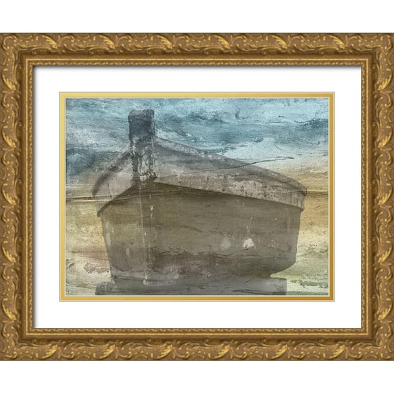 Phillip, Jamie 18x15 Gold Ornate Wood Framed with Double Matting Museum Art Print Titled - Painted Beach
