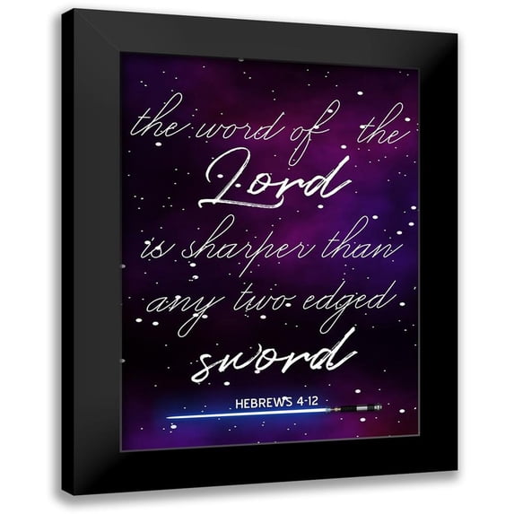 Phillip, Jamie 18x24 Black Modern Framed Museum Art Print Titled - Gods Sword