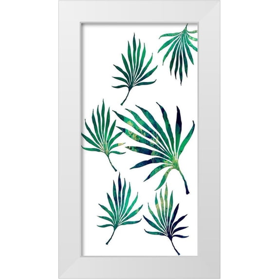 Phillip, Jamie 18x32 White Modern Wood Framed Museum Art Print Titled - Wild Tropics