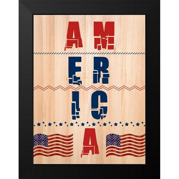 Phillip, Jamie 19x24 Black Modern Framed Museum Art Print Titled - America